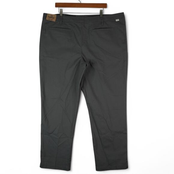 Magellan Outdoors Chino Pants Mens 42X30 Dark Gray Flat Front Heritage New - Picture 2 of 10